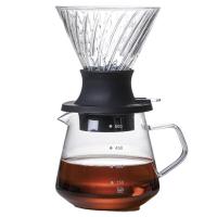 ราคา 600ML Immersion Dripper Switch Glass V60 Pour over Coffee Maker V Shape Drip Coffee Dripper and Filters (18161120760)
