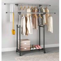 ราคา Magnet มี 2 แบบ นะจ๊ะ ราวตากผ้าบาร์ยาวคู่ ล้อ ราวตากผ้าบาร์สั้นคู่ ราวแขวนผ้า DIY ที่แขวนผ้า ราวตากผ้า สีดำ Y 9192 176 (21080663953)