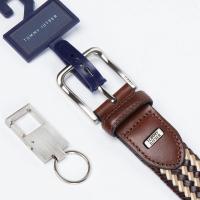 ราคา npd231016 nus3095 Tommy TOMMY belt mens genuine leather woven belt trendy ins mens luxury goods young peoples cowhide trouser belt ck01 (20663799656)