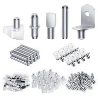 ราคา 120Pcs Shelf Pegs Kit 5 Styles Shelf Pins Shelf Support Pegs Cabinet Shelf Pegs for Shelves Bookcase Bookshelf Pegs (12300783990)