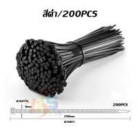 ราคา คุณภาพ อินฟินิทเคเบิ้ลไทร์เกรดส่งออก ขาว ดำ Cable tie หนวดกุ้ง สายรัดพลาสติก (19484971587)