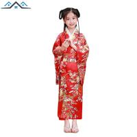 ราคา ชุดชุดกิโมโนเด็กชุดโบราณญี่ปุ่นสำหรับเด็กผู้หญิงเสื้อคลุมสีสันสดใสลายน่ารัก (20922025266)
