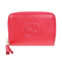 ราคา กระเป๋า GUCCI SOHO ZIP AROUND SHORT WALLET RED (8643203779)