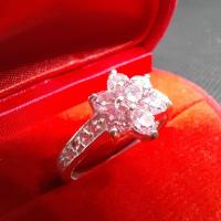 ราคา แหวนเงินแท้ พลอยชมพู เพิ่มพูนทรัพย์ บริวารมากมี (6150320049)