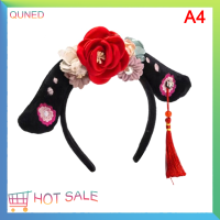 ราคา QUNED ที่คาดผมแบบจีนโบราณผ้าคาดผมแฟชั่นสไตล์จีนแต่งตัวงานปาร์ตี้บนเวทีเจ้าหญิงที่คาดผม1ชิ้น (19983113031)