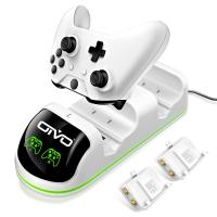 ราคา OIVO สถานีชาร์จจอยเกม Xbox One ที่มี2แพ็ค600MAh แบตเตอรี่แบบชาร์จไฟได้แพ็คสำหรับ Xbox หนึ่ง X s หนึ่งคอนโทรลเลอร์แท่นชาร์จ Xbox แท่นชาร์จสำหรับ Xbox ไวเลสคอนโทรล ไม่ใช่ตัวควบคุมชุดสำหรับ Xbox (1967587
