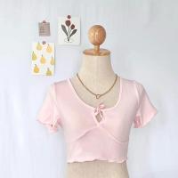 ราคา เสื้อวันรุ่นสุดน่ารักๆเสื้อครอปสีน่ารักเอวลอยเซ็กซี่นิดๆ เสื้อครอปวินเทจแขนสั้นสีสวย เสื้อครอปเอวสูงราคาโปรโมชั่น (15807329674)