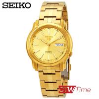 ราคา Seiko นาฬิกาผู้ชาย สายสแตนเลส Automatic รุ่น SNKL86K1 สีทอง หน้าปัดทอง (6031734475)