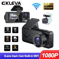 ราคา EKLEVA กล้องติดรถยนต์3เลนส์สำหรับรถยนต์1080P Dvr ในรถยนต์ DVR เครื่องบันทึกวีดีโอ Kamera Spion WIFI สำหรับอุปกรณ์รถยนต์กล่องดำยานพาหนะ (21126282523)