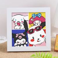 ราคา Nanafine Thai Shipping DIY Diamond Painting 17 17 ซม Sanrio เพชรจิตรกรรมแฮนด์เมด DIY เพชรเด็กจิตรกรรมของเล่น Kuromi เพชรห้องนั่งเล่นจิตรกรรมตกแต่ง (20728062807)