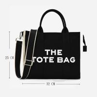 ราคา Kalidi กระเป๋า tas Jinjing kanvas หรูหราสำหรับผู้หญิง กระเป๋าสะพายไหล่นักออกแบบมีซิปสีดำกระเป๋าสะพายข้างกระเป๋าช้อปปิ้งสีขาวขนาดใหญ่ (21171205314)