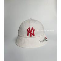 ราคา หมวกบัคเก็ตNY มือสองของแท้100 bucket by MLB สีขาวคุณหนู รูปถ่ายสินค้าจริง (16534800675)