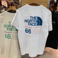 ราคา เสื้อยืดแขนสั้นผ้าฝ้ายระบายอากาศพิมพ์ลาย North Face สําหรับผู้ชายและผู้หญิง (19605640908)