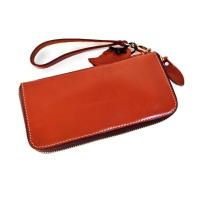 ราคา Leather inc กระเป๋าสตางค์ใบยาวหนังแท้หนังเรียบ มีช่องใส่ธนบัตร4ช่องใส่บัตร 8 ช่องมีซิปใส่เหรียญ ขนาด19x9 5x2cm รุ่น B005 21 (2316070981)