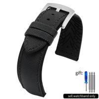 ราคา สายนาฬิกาสำหรับสายนาฬิกา Omega Seamaster 007 Super Fighter Butterfly Fly สายนาฬิกาซิลิโคนกันน้ำชาย 20 มม 22 มม (19644640590)