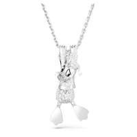 ราคา Swarovski Disney Donald Duck White Diamond Pendant Necklace S925 Sterling Silver Fashion Necklace ของขวัญวันวาเลนไทน์ ของขวัญวันเกิด (21229038567)