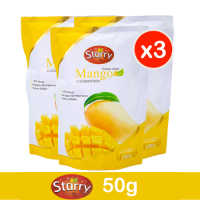 ราคา Starry Freeze Dried Fruit Mango มะม่วงฟรีซดราย มะม่วงอบกรอบ ตรา สตาร์รี 50g x 3 Fruit Snack (16134939200)