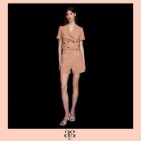 ราคา asv aw23 Benita High Waisted Shorts กางเกงผู้หญิง ขาสั้น เอวสูง แต่งกระดุมทอง (20629514997)