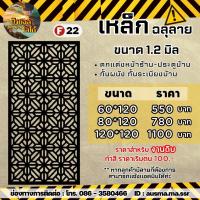 ราคา รั้วบ้าน ป้ายกำแพง เหล็กฉลุลาย หนา 1 2 มิล (20428635855)