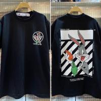 ราคา เสื้อยืดฝ้ายฤดูร้อน เสื้อยืดแขนสั้น Off White กระต่าย (19550923685)