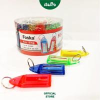 ราคา Foska ฟอสก้า ป้ายชื่อพวงกุญแจ รุ่น JZ6004D 1แพ็ค 50ชิ้น (17154106095)