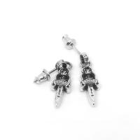ราคา Chrome Hearts Sterling Silver 925 เครื่องประดับเงินแท้ ต่างหู Dagger Drop Earring Code CED040 (13637357119)