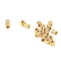 ราคา M2x3mmx3 2mm Female Threaded Brass Knurled Insert Embedded Nuts 20pcs (18224475331)