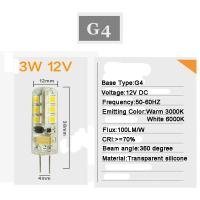 ราคา หลอดไฟหลอดไฟ LED สปอตไลท์ G4ความสว่างสูง DC 12V 2W 3W 4W (7799024576)