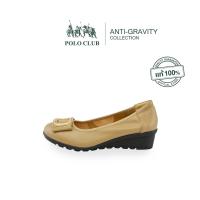 ราคา POLO CLUB รองเท้าหนังแท้ รุ่น P1919 สีกากี รองเท้าคัทชูผู้หญิง รองเท้าหัวมน ส้นเตารีด ส้นสูง1 5นิ้ว รองเท้าทำงานผู้หญิง (15922647781)