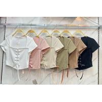ราคา ครอป เชือกไขว้ผูกโบว์ด้านหน้า น่ารักมาก (20566640664)