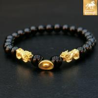 ราคา ข้อมือปี่เซียะทองแท้ ตัวคู่ ก้อนทอง หินมงคล น้ำหนักทอง 0 45 0 55 กรัม ทองคำแท้ 99 99 24K มีใบรับประกันสินค้า (2691102577)