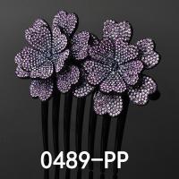 ราคา Fashion Rhinestone Flower Hair Comb Hair Clip (16667007320)