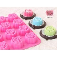 ราคา แม่พิมพ์ทำวุ้น ลายดอกกุหลาบ 12 ช่อง พิมพ์ซิลิโคนทำขนม วุ้นแฟนซี วุ้นกะทิ เยลลี่ พุดดิ้ง ขนมชั้น (517628657)