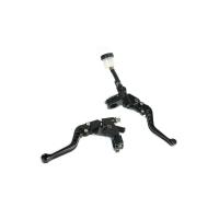 ราคา ชุดปั๊มลอย ปั๊มเบรค ปรับระดับ พร้อมชุดครัช ทรง Brembo ฐานดำ สีแดง สีดำ ของ CR Racing (17444946440)