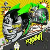 ราคา หมวกกันน็อค MAMORU ลาย กระต่าย Rabbot พร้อมหู หมวกกันน็อก เต็มใบ ชิวปรอทใส 4สี เลือกสี เลือกไซส์ (10184796463)