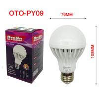 ราคา หลอดไฟ LED แสงไฟสีขาว แสงวอร์มไวท์ ทรงกลม ขั้ว E27 หลอดไฟบ้าน ประหยัดไฟ BULB 7W 9W 12W พลาสติก สว่างสบายตา (19549584556)