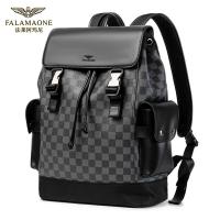 ราคา Farai Armani กระเป๋าเป้สะพายหลังผู้ชายทันสมัยหรูหรากระเป๋ากระเป๋าลายตารางคลาสสิกอเนกประสงค์ B5ho1d ความจุมาก (20944867721)