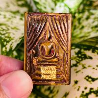 ราคา พระสมเด็จพิมพ์แหวกม่าน ลงรักปิดทองเนื้อพดไม้สักเครื่องรางAmulets (15605910914)