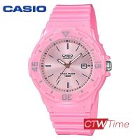 ราคา Casio Standard นาฬิกาข้อมือผู้หญิง สายเรซิ่น รุ่น LRW 200H 4E4VDF เรือนชมพู หน้าปัดชมพู (12589586617)
