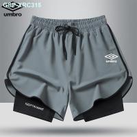 ราคา Umbro กางเกงขาสั้นผู้ชายแบบแห้งเร็วสำหรับฤดูร้อนกางเกงบางประเภทการดูดซับเหงื่อความชุ่มชื้นตรงสำหรับ3นาทีกางเกงยางยืดกางเกงสำหรับฝึกซ้อมวิ่ง (20362512400)