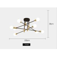 ราคา แสงนอร์ดิกหรูหราไฟโคมไฟติดเพดานห้องนั่งเล่นที่ทันสมัยโคมไฟห้องรับประทานอาหารเหล็กดัดไฟห้องนอน Led โคมไฟห้องที่อบอุ่นโคมไฟระย้าสำหรับห้องนั่งเล่นห้องนอนโคมไฟแชนเดอเลียร์ไฟไฟเพดานห้อง (15955333202)
