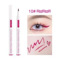 ราคา อายไลน์เนอร์ สีกันน้ำดินสอเขียนขอบตาปากกาของเหลวเหงื่อไม่เบ่งบานกันน้ำสามเณรเริ่มต้นหญิงสีโกหกสีขาวดีมาก (14075573894)