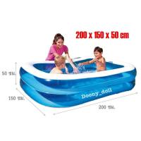 ราคา สระน้ำเป่าลมสี่เหลี่ยมครอบครัว สระน้ำขนาดใหญ่ 2m 2 6m 3m วัสดุคุณภาพ สระเด็ก สระว่ายน้ำใหญ่มาก สระน้ำถูกๆ (18087660111)