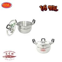 ราคา หม้อข้าวตราจระเข้ หม้อข้าวอลูมิเนียม หม้อหูดำ หม้อข้าว หม้อ อลูมิเนียม เกรด AAA ตราจระเข้ ขนาด 16 45 ซม (16388458556)