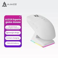 ราคา Ajazz AJ219เมาส์เล่นเกมสามโหมด PAW3395กับ RGB แท่นชาร์จเล่นเกมไร้สายบลูทูธแบบมีสาย (21171183769)