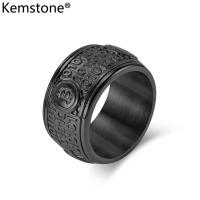ราคา Kemstone สแตนเลส Bitcoin แหวนแผ่นทองสีดำเงินฮิปฮอปเครื่องประดับสำหรับผู้ชาย (19880179794)