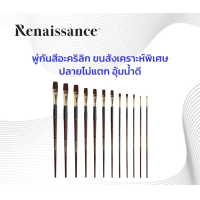 ราคา ขนน้ำตาล เรนาซองซ์ Renaissance พู่กัน สีอะคริลิค พู่กันหัวแบน (20546129183)