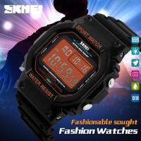 ราคา ครบ99 ส่งฟรี SKMEI 1134 Menนาฬิกาข้อมือดิจิตอล50Mสัญญาณกันขโมยแบบกันน้ำปฏิทินChronographกลางแจ้งนาฬิกาข้อมือเล่นกีฬา50Mกันน้ำ12 24ชั่วโมงรายชั่วโมงนาฬิกาจับเวลา (1390330675)