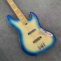 ราคา กีต้าร์เบสไฟฟ้าลายเปลวไฟเมเปิ้ล4สายคั่วคอเมเปิ้ลรถกะบะคอยล์เดี่ยวสะพานอานม้าทองเหลือง (20229069354)