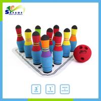 ราคา SAFSOFปลอดภัย ผลิตในประเทศไทย ชุดโบว์ลิ่ง โบว์ลิ่ง โบว์ลิ่งเด็ก โบว์ลิ่งยาง มินิโบว์ลิ่ง Bowling ชุดโบว์ลิ่งฝึกทักษะ ลูกบอล พิน โบลิ่ง โยนโบ (3792886647)